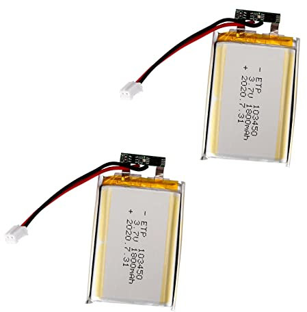 ISTOVO 2X 103450 3.7V 1800Mah Batterie Rechargeable Au Lithium Polymère Lipo