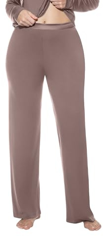 Mey Nachtwäsche Serie Pure Chic Damen Yoga Pants Milk`n Coffee (XXL)