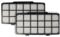 vhbw 2x filtro post-motore compatibile con Rowenta Silence Force Allergy+ RO6859EA, RO6899EA, RO7455EA aspirapolvere - filtro aria di scarico EPA