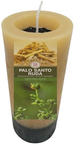 Velon PALO SANTO RUDA. Aroma Sagrado. PROTECCION, LIMPIEZA, PURIFICACION. Velon Palo santo con Ruda. Hecho por artesanos en España.