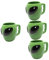 MAGICLULU 4 Pz comoda tazza d'acqua tazzine caffe tazze caffe te cupper tazze te tea mug tazza di caffè costume tazza per bevande resistente all'usura tazza da caffè portatile ceramica