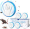 Tiptop Home Ultrason Souris et Rats 360°, Repulsif Souris Ultrasons, Prise Anti Moustique avec lumière LED, Anti Souris Répulsif Souris Appareil Ultrason pour Anti Cafards, Souris, Mouches, Moustique