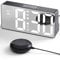 MINORZ Lauter Wecker für Tiefschläfer, Wecker mit Vibration & Nachtlicht, 3 Vibrationsmodi, Dual Alarm, Snooze, USB-Ladeanschluss, 12/24H & DST, Ideal für Gehörlose Hörgeschädigte Senioren