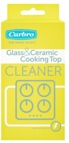Glass & Ceramic Stove Cooking Top Cleaner by Carbro (Pack of 2) Hob Cleaner Powder for Induction, Ceramic & Glass Cooktops Removes Grease and Residue Without Scratching