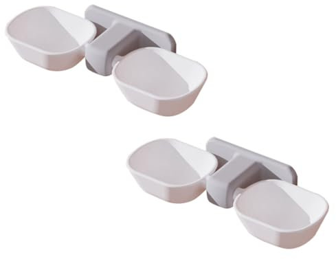 BUGUUYO 2stücke Wandmontierte Katzenschalen Futterbehälter Mit Nackenschutz Für Haustiere Geeignet Für Katzen Und Hunde Einfach Zu Reinigen Für Heimgebrauch