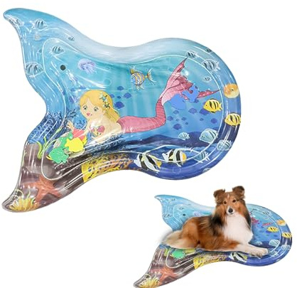 Bauchzeitkissen für Babys – Spielzeug für Babys in Fischform | Wasserspielzeug für die frühe Entwicklung, Bodenkissen für Kleinkinder, Wasserkissen