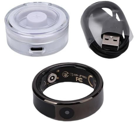 Plyisty Smart Ring für Männer Männer, Gesundheits -Fitness -Tracker -Ring, Fernbedienung des Smartphones Zum Spielen von Video und Kamera, wasserdichte Ringe Zum Duschen, Schwimmen (8#)