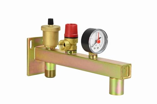 Sicherheitsgruppe 3/4 3 bar Kesselsicherheitsgruppe mit Manometer Heizung IBO