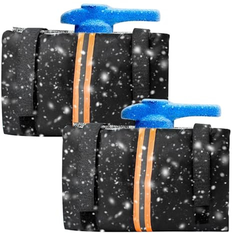 Wasserhahn Isolierabdeckung - Außen Garten Wasserhahn Frostschutz,2 Stücke Socken Wiederverwendbar Wasserdicht Für Gartenbewässerung Hof Camping Frostgefährdet Bereich
