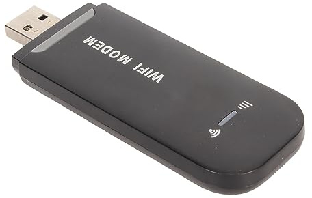 Fockety Drahtloser LTE-Router, 4G-WLAN-Router, Plug-and-Play-150-Mbit/s-Hochgeschwindigkeits-WLAN-Modem für Telefon-Tablet-TV, Anwendbar in Asien (Black)