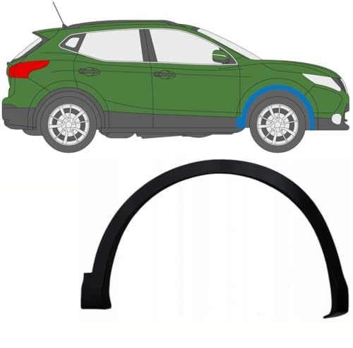 Seitenleiste Kotflügel vorne für Nissan Qashqai 2013-2021 / Rechts