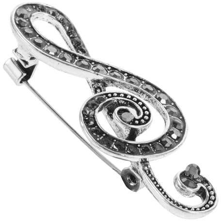 Notizbrosche mit Strass, Elegante Anstecknadel für Anzug und Tasche