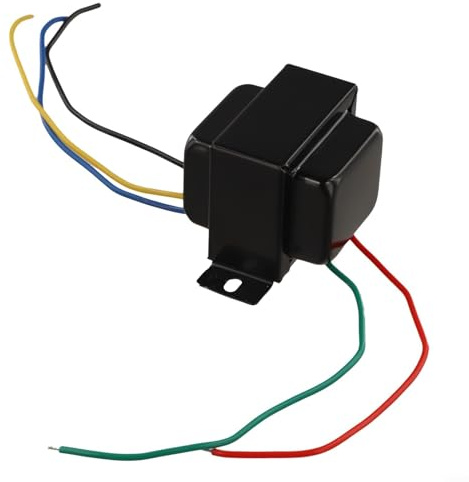 Transformador de salida de un solo extremo 5K para audio de tubo | Transformador de potencia de 5 W compatible con tubos 6P1 6P14 6P6 | Inductancia 12H | Impedancia secundaria de 0-4-8 ohmios | Negro