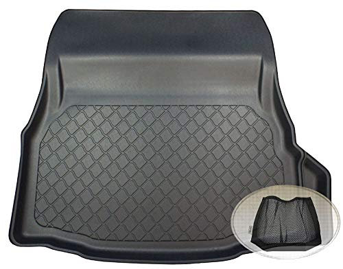 ZentimeX Z3111048 Gummierte Kofferraumwanne fahrzeugspezifisch + Klett-Organizer (Laderaumwanne, Kofferraummatte)