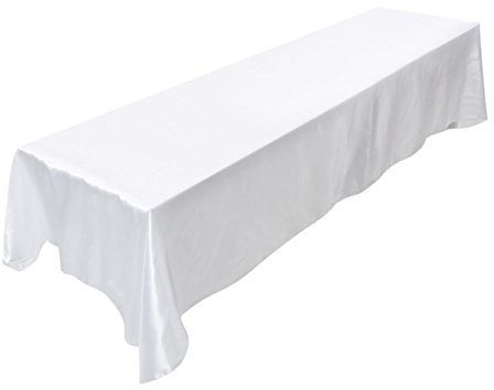 Tischdecke, rechteckig, 145 x 320 cm, Polyester, waschbar, schmutzabweisend | Wasserdicht und schmutzabweisend, kratzfest, ideal für Bankett, Hochzeit, Party