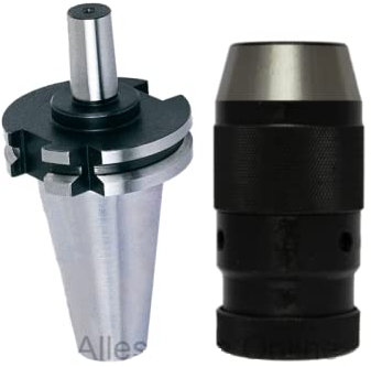 Präzisions Schnellspann-Bohrfutter B16 1-16mm M + Aufnahme (Kegeldorn) Steilkegel SK30 M12 DIN69871