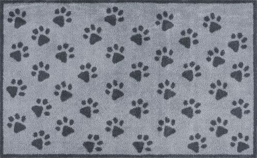 Turtle Mat Design Paws Grey 75x120cm, innen, waschbar