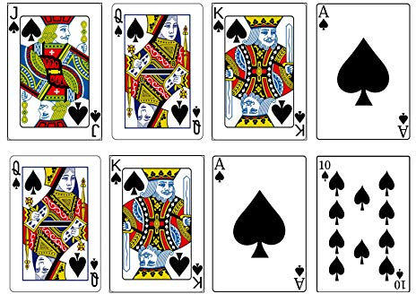 8 x Playing Cards Edible Icing, Wafer or Wafer Card Cupcake Toppers Cake Decoration Actual Card Size (Wafer)