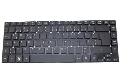 Tastiera per computer portatile Acer Aspire One 10 S1001 3830G 3830TG 4755 4830G 4830TG V3-472G V3-472P V3-472PG Timeline 3830TG GR Tedesco Nero Senza Telaio