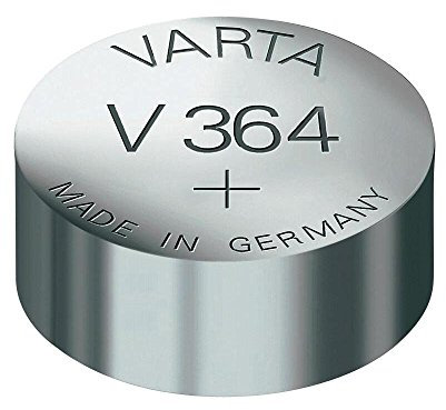 VARTA 10 Stück Silberoxid-Uhrenbatterien V364 (SR60) SR621SW 1,55 Volt