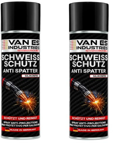 VE-INDUSTRIES 2X Schweißschutz-Spray | silikonfrei | hoher Wirkstoffanteil | einfach anzuwenden | 400 ml | Trennspray | für MIG/MAG