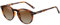 H HELMUT JUST Lunettes de Soleil Ronde Femme Homme Vintage Verres Polarisées Monture en TR90 Branche en Acétate Tortue