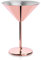Abcsea 1 Pièce Verres à Martini en Acier Inoxydable, Verres à Cocktail, Verre à Martini Cocktail, Cuivre Galvanisé, Or Rose