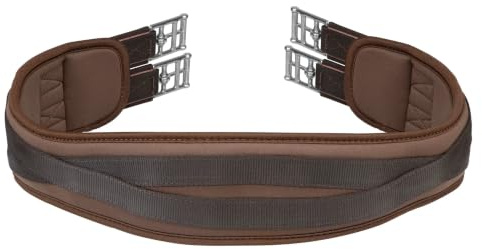 Shires - Sattelgurt, Schaumstoff (38 in) (Braun)