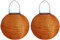 Youning Solar Lampions Außen Wetterfest, LED Solar Lampion Garten Laterne, Papier Laterne Lampenschirm Lampion Runde Laterne Papierlampions zum Dekorieren 20cm (2pcs Orange)