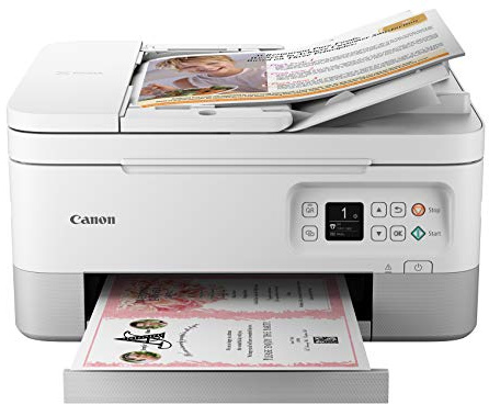 Canon PIXMA TR7020a All-in-One Wireless Color Inkjet Printer, with Duplex Printing, Mobile Printing, and Auto Document Feeder, White