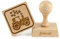 Folkroll Keksstempel Traktor, 55x55 mm, Cookiestempel, Backstempel, Keks, Stempel, Motiv, Buchenholz, 336793