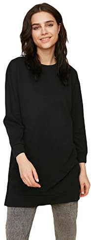 Trendyol Damen Gerade Lange Ärmel Regulär Hijab-Sweatshirt