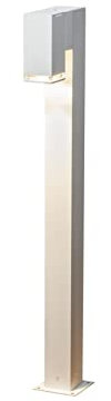 Moderne LED Pollerleuchte aus Aluminium, Höhe 100cm Weiß
