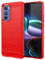 Topme Custodia in Silicone per Motorola Moto Edge 30 (6.5 Inches), [custodia per Telefono in Stile Spazzolato] - Rosso