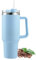 VBLL 40 Unze Tumbler mit Deckel Strohhalm und Griff, doppelwandiger Vakuum-Edelstahlbecher, Thermoskanne für heiße und kalte Getränke, isolierter Reisebecher