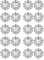 JeryWe 10 Paar Brillante Runde Quadratische Halo Ohrringe Kristall Strass Ohrringe für Damen Halo Sparkle Ohrringe für Tanzen Wettbewerb Stufe Oper Performance Hochzeitsfeier Stil-A