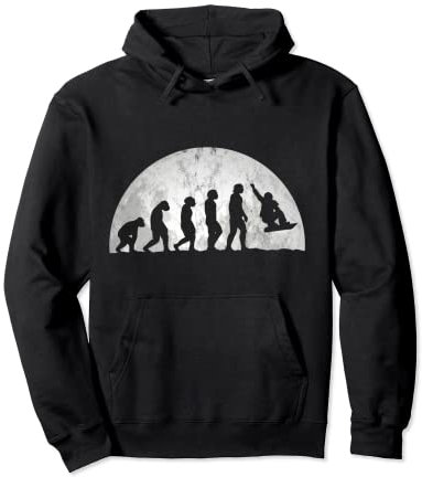 Snowboard Evolution - Evolution des Menschen Snowboarden Pullover Hoodie