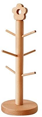 Soporte para Taza de Café Titular de madera taza de beech taza de almacenamiento taza de café taza de taza taza taza de almacenamiento estante de almacenamiento estante de almacenamiento Colgador Copa