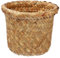 DOITOOL Wicker Paper Bin/Basket/Storage ，Round Garbage Bin, Small Woven Trash Can, Natural Waste Basket for Home Office (15x15x12cm)