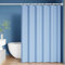 Lieson Rideau Anti Moisissure 80x180CM, Rideaux Douche Tissu Lavable Polyester Imperméable Couleur Uni Rideau de Baignoire avec Crochets, Bleu Clair