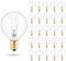 YUNYODA G40 Bombilla Casquillo E12, 25 Piezas 7W Bombillas de Globo Repuesto G40, IP44 Impermeable Blanco Cálido Lámpara de Filamento no Regulable para Luces de Cadena Fiesta en Casa
