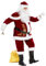 Ulikey Weihnachtsmann Kostüm Herren, Weihnachtsmann Outfit Erwachsene Nikolaus Kostüm Herren Set mit Komplettem Weihnachtsmann Zubehör Set für Weihnachten, Karneval (XL)