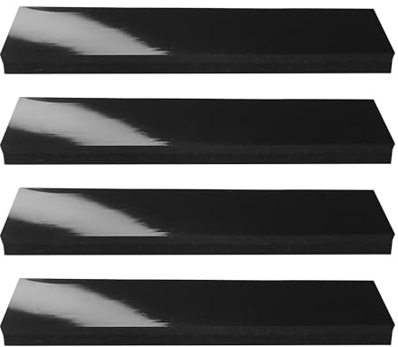 cyclingcolors 4X Patin Silicone Autocollant antidérapant Anti Vibration 17x75 mm Pied Meuble ménager électronique, Noir