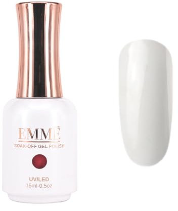 CÔEM - Premium Gel UV Nagellack langanhaltend für UV-Lampe - Gellack Shellac 400 Farben - Professioneller & Glänzender Look Nail Polish schnelltrocknend & stark deckend - Gelnagellack 15ml GP153 weiß