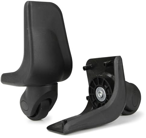 Volein 1 Pair Kofferrollen Heckgepäcksrad Hintere Gepäckrolle Koffer Ersatzrollen mit 5 Schraublöchern(V146-hinteres Rad)