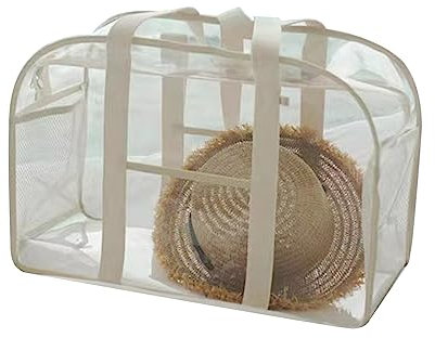 jebyltd Bolsa transparente para mujer, bolsa cruzada de PVC, bolsa de viaje para deportes, juegos, playas, piscina, estadio, playa, bolsas extragrandes, bolsa de playa impermeable a prueba de arena