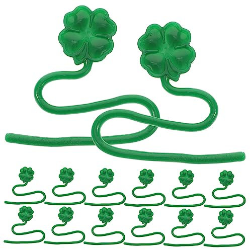 Hohopeti 50stücke Elastische Klebetoys Klebrige Vierblättrige Kleeblatt Spielzeuge Für Mädchen Für Partys Und Kreative Und Lustig Farbe Für Kleine Hände