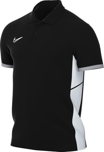 Nike Herren Dri-Fit Academy25 Ss Polo T-Shirt, Black/Wolf Grey/White/White, XL