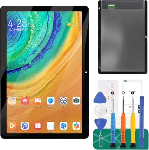 SRJTEK Schermo di ricambio per Huawei MediaPad T5 10 AGS2-L09 AGS2-W09 AGS2-L09 AGS2-L09 AGS2-W19 10.1 LCD Display Touch Digitizer Assembly Kit di riparazione (nero, senza cornice)