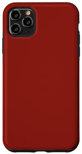 iPhone 11 Pro Max Plain Burgundy Red Case